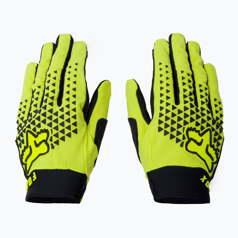 Guanti da ciclismo da uomo Fox Racing Defend giallo fluorescente 3