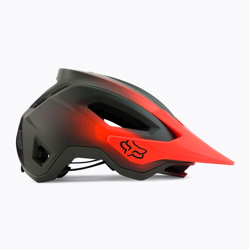 Casco da bicicletta Fox Racing Speedframe Pro Fade verde oliva 3