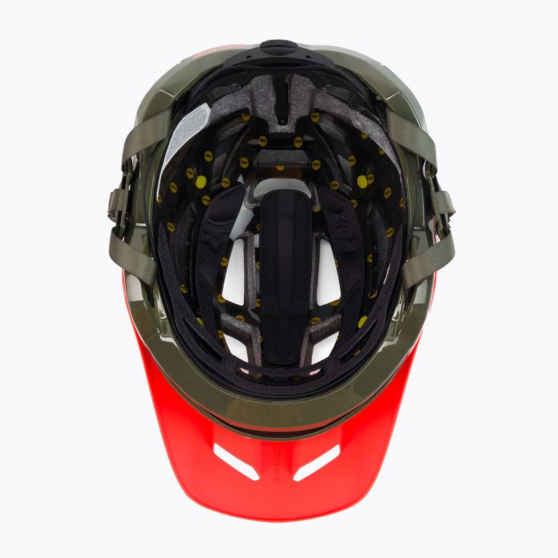 Casco da bicicletta Fox Racing Speedframe Pro Fade verde oliva 5