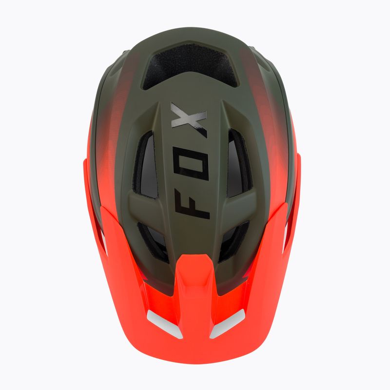 Casco da bicicletta Fox Racing Speedframe Pro Fade verde oliva 6