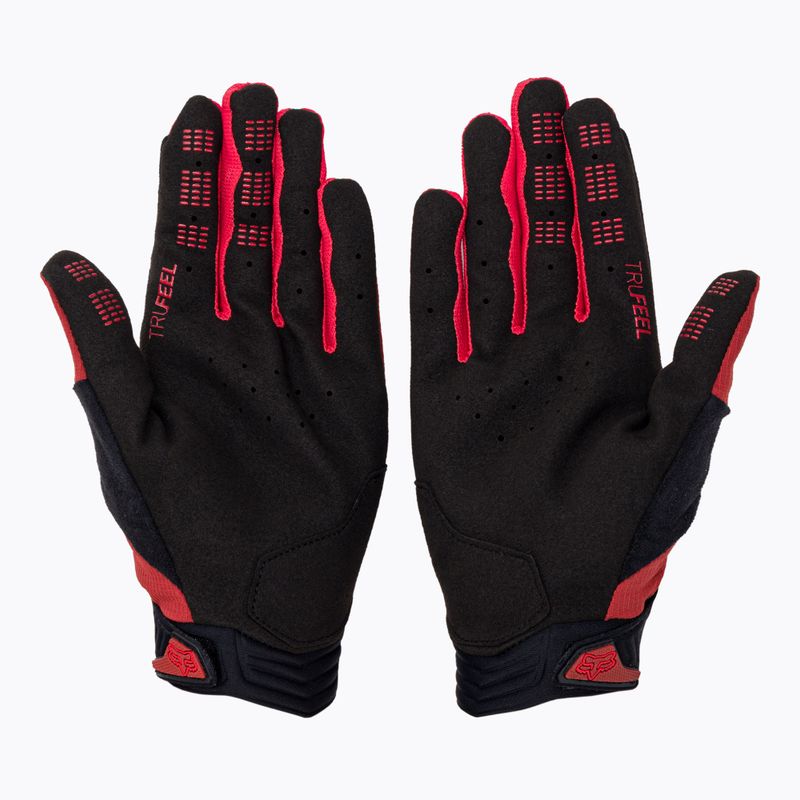 Guanti da ciclismo da uomo Fox Racing Defend rosso terracotta 2