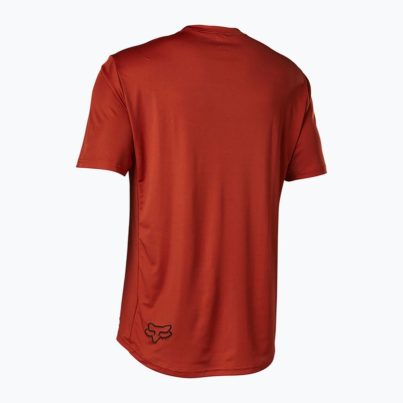 Maglia ciclismo uomo Fox Racing Ranger Moth rosso terracotta 2