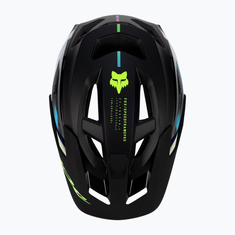 Casco da bici Fox Racing Speedframe Pro Lunar nero 6