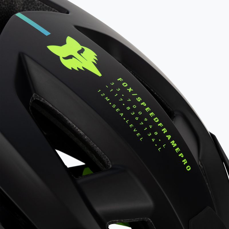 Casco da bici Fox Racing Speedframe Pro Lunar nero 9