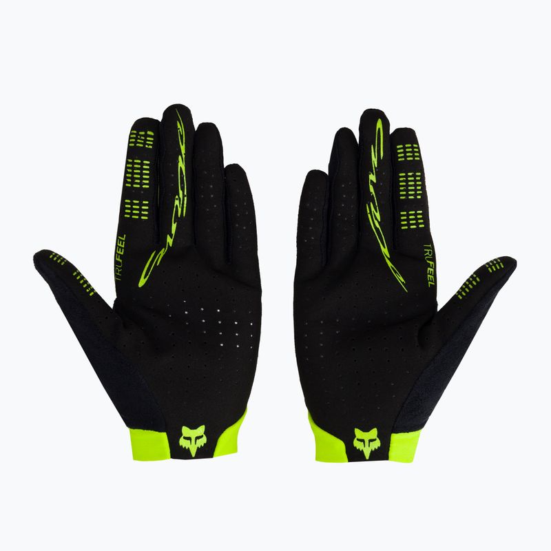 Guanti da ciclismo Fox Racing Flexair Lunar nero/giallo 2