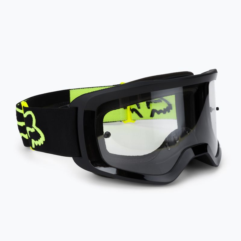 Occhiali da ciclismo Fox Racing Main Stray nero/giallo