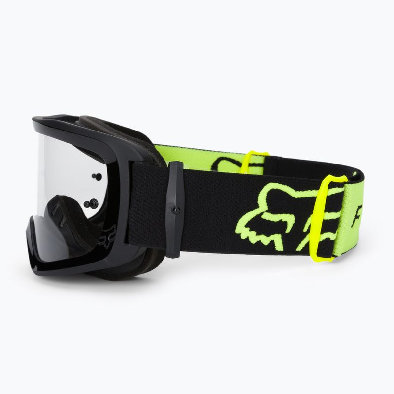 Occhiali da ciclismo Fox Racing Main Stray nero/giallo 4