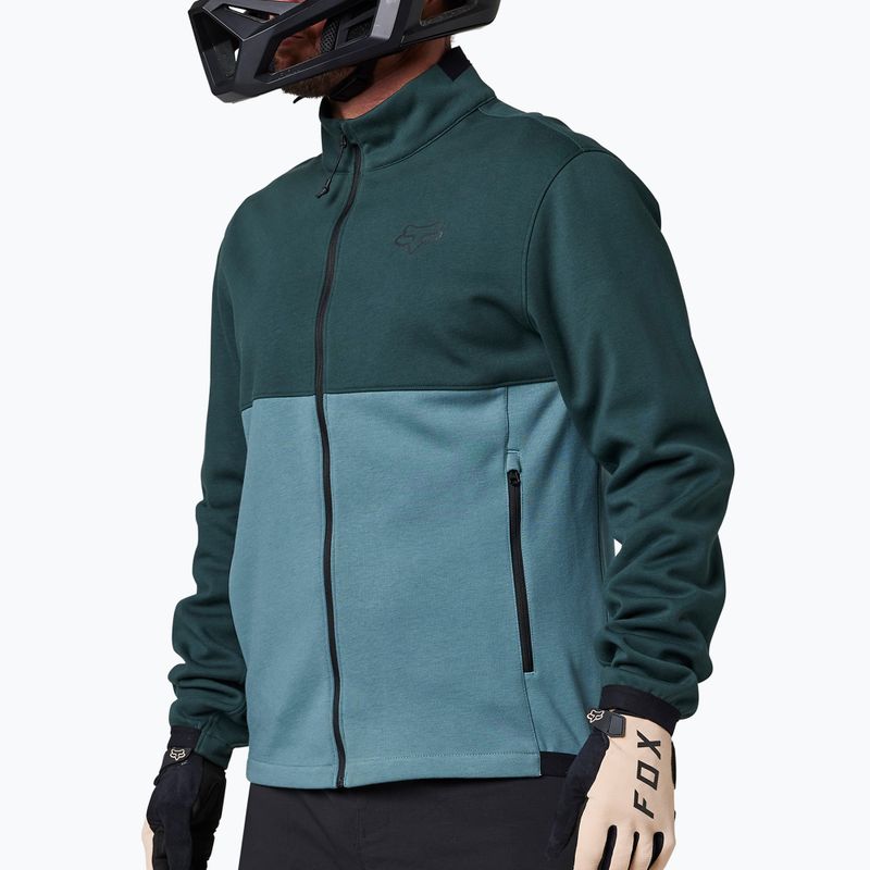 Giacca da ciclismo da uomo Fox Racing Ranger Fire Fleece Crew smeraldo 6