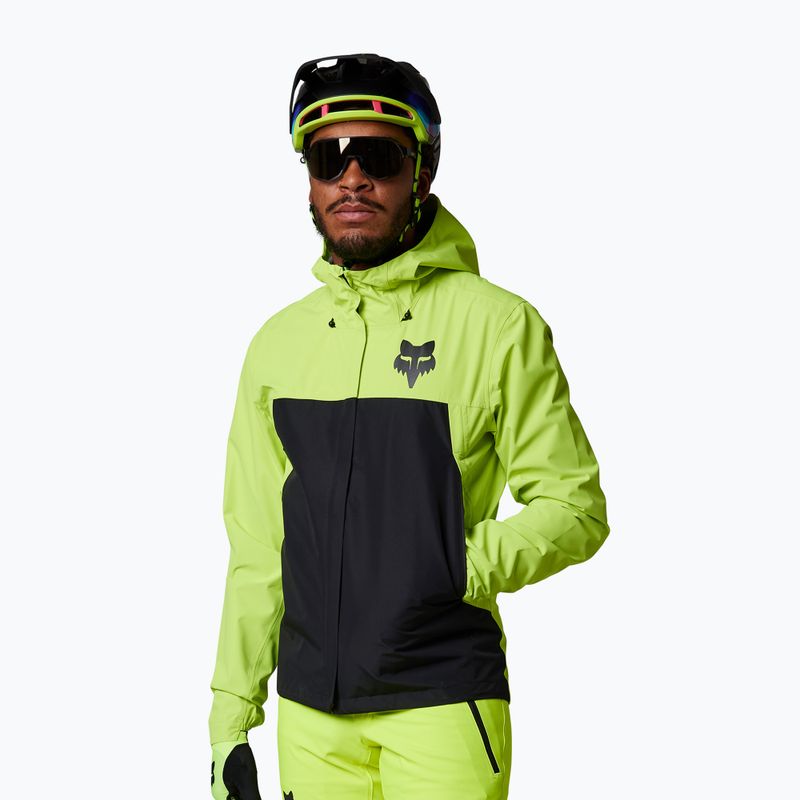Giacca da ciclismo da uomo Fox Racing Ranger 2.5L Water Lunar giallo fluorescente 2