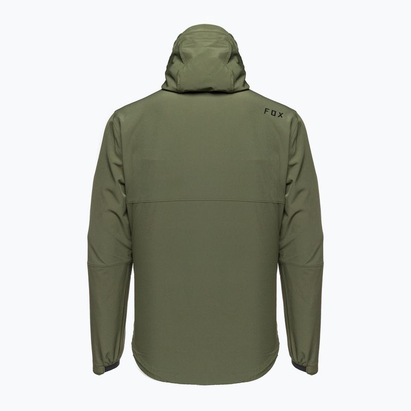Giacca da ciclismo da uomo Fox Racing Ranger Wind Pullover verde oliva 2