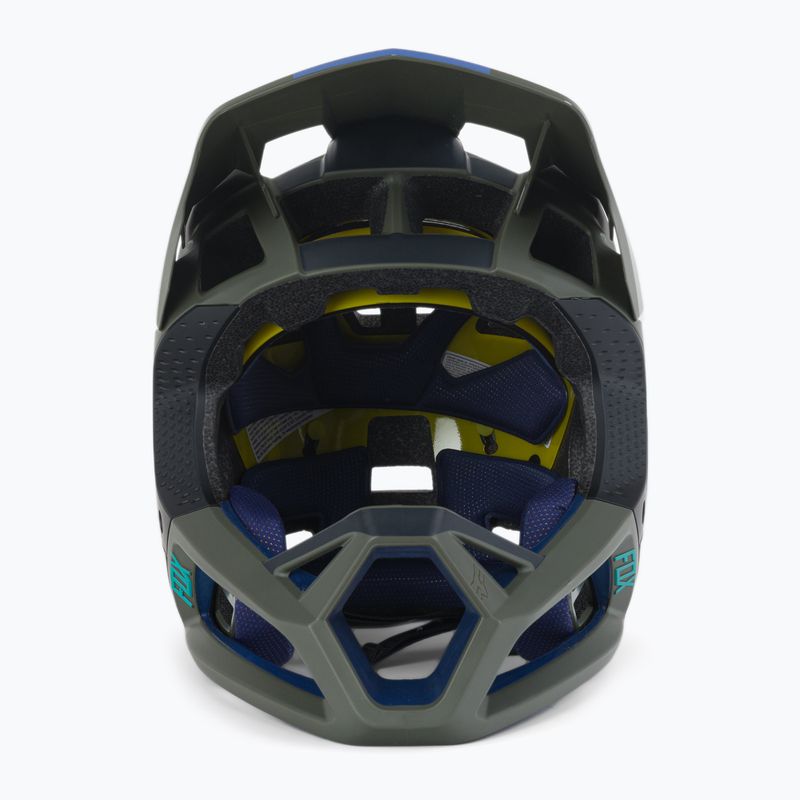 Casco da bicicletta Fox Racing Proframe Blocked verde oliva 3