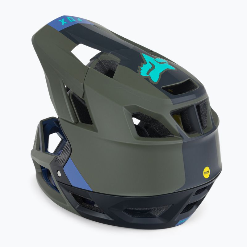 Casco da bicicletta Fox Racing Proframe Blocked verde oliva 4