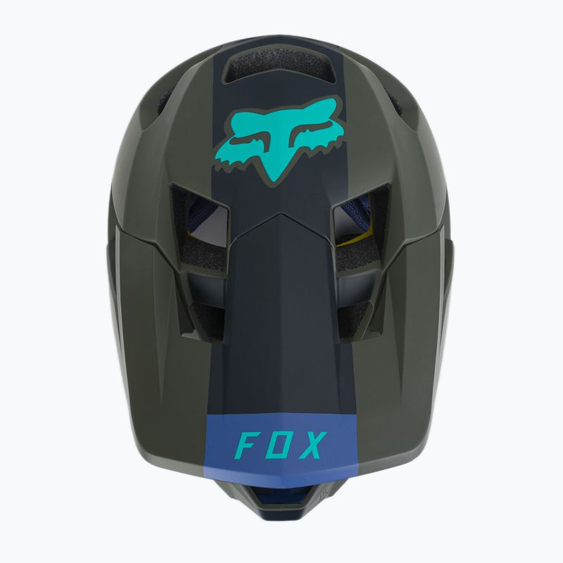 Casco da bicicletta Fox Racing Proframe Blocked verde oliva 5