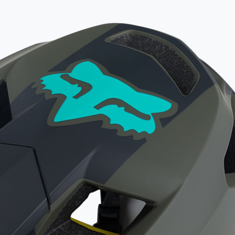 Casco da bicicletta Fox Racing Proframe Blocked verde oliva 7