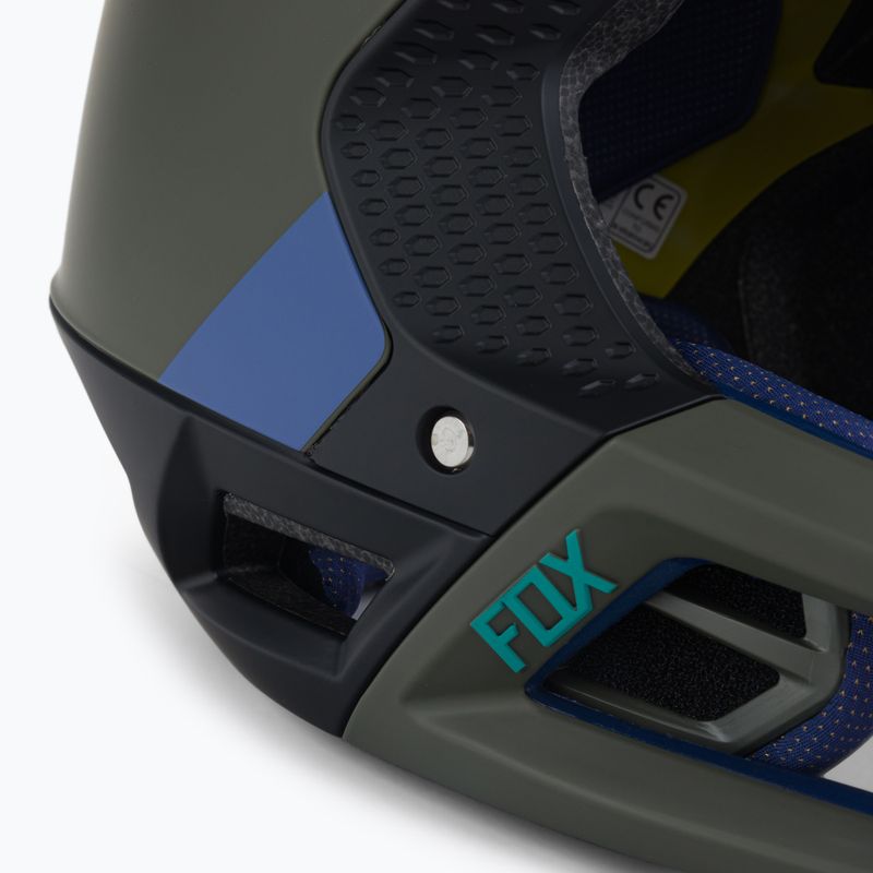 Casco da bicicletta Fox Racing Proframe Blocked verde oliva 10
