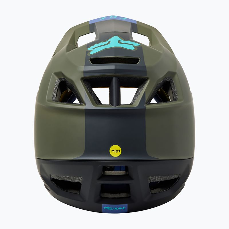 Casco da bicicletta Fox Racing Proframe Blocked verde oliva 14