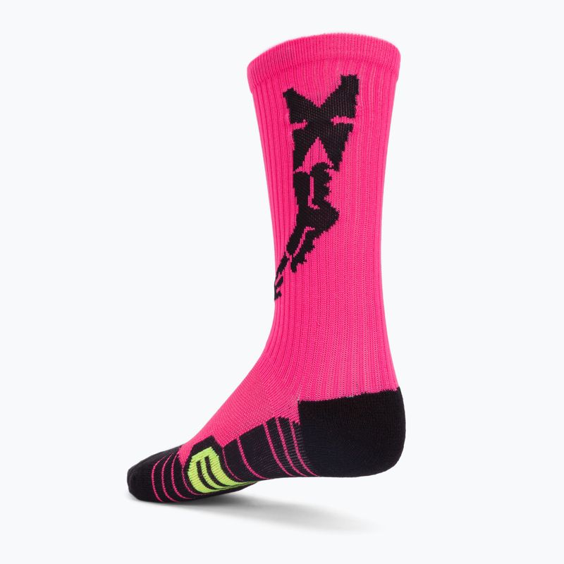 Calze da ciclismo da donna Fox Racing 8 Ranger Cushion Lunar rosa 2