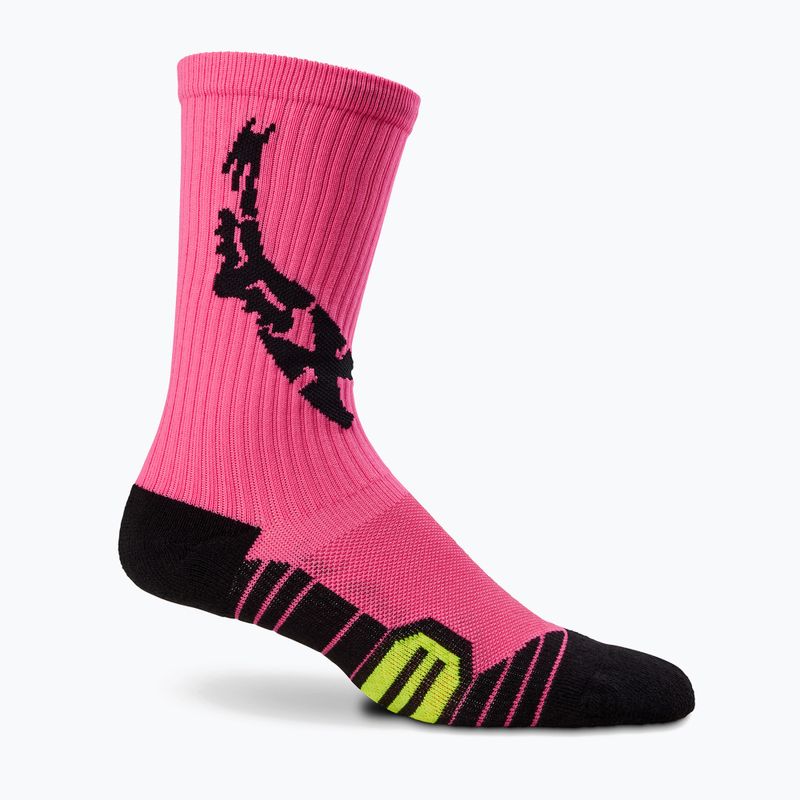Calze da ciclismo da donna Fox Racing 8 Ranger Cushion Lunar rosa 6