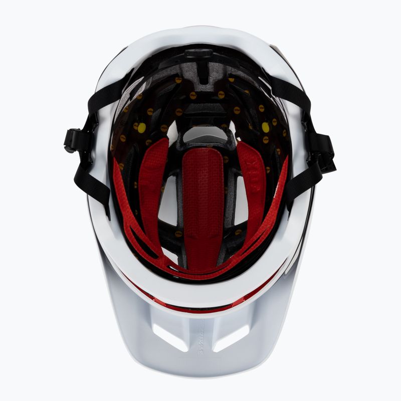 Fox Racing Speedframe Pro Blocked casco da bici bianco/nero 5
