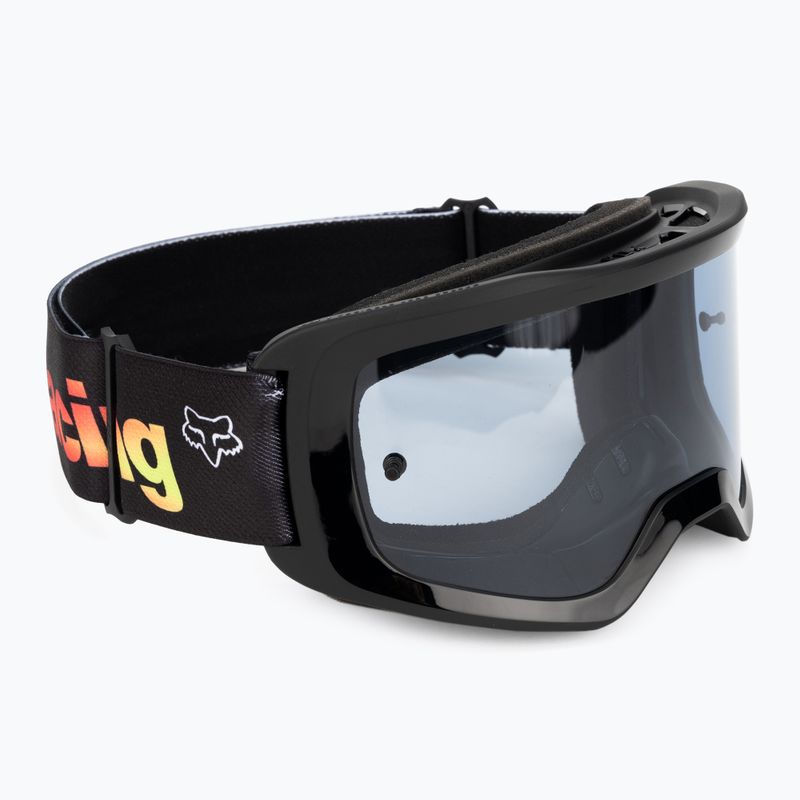 Fox Racing Main Statk+ nero/rosso/fumo occhiali da ciclismo