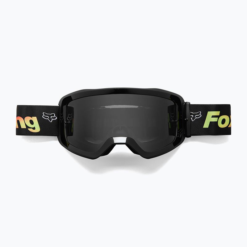 Fox Racing Main Statk+ nero/rosso/fumo occhiali da ciclismo 8
