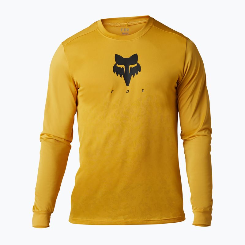 Maniche lunghe ciclismo uomo Fox Racing Ranger Tru Dri daffodil