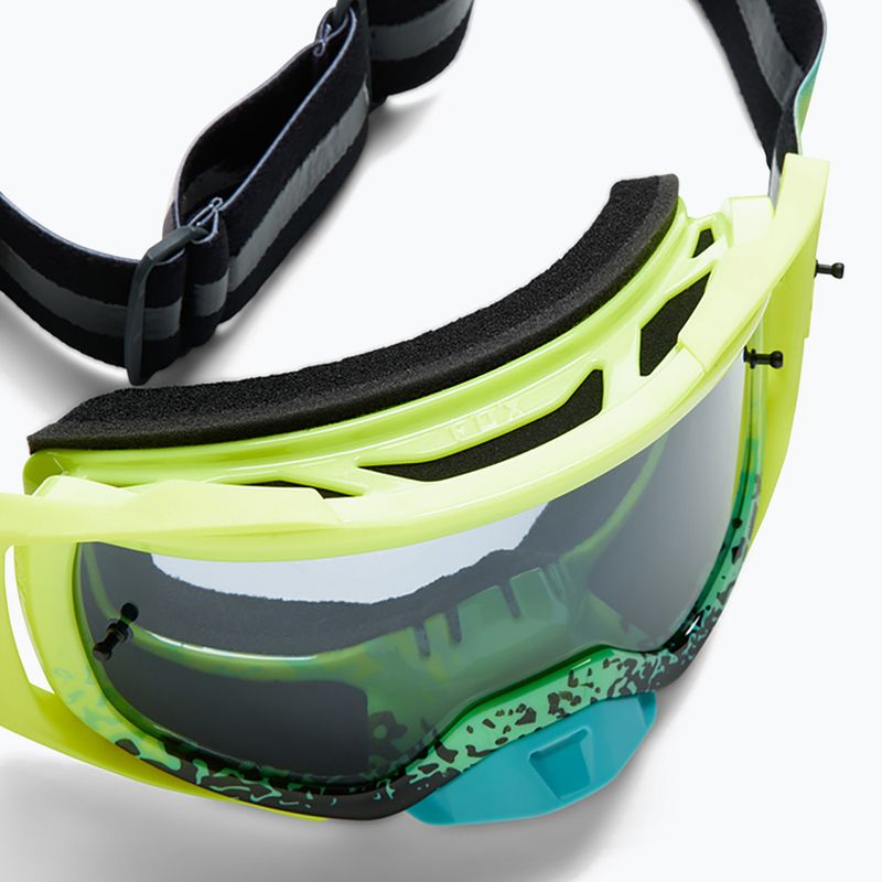 Occhiali da ciclismo Fox Racing Airspace Horyzon giallo fluo/grigio a specchio 9