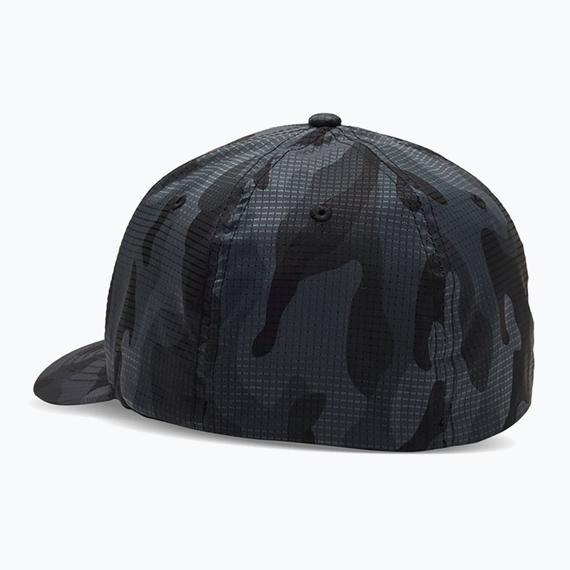 Cappello da baseball Fox Racing Fox Head Camo Tech Flexfit nero camo da uomo 2