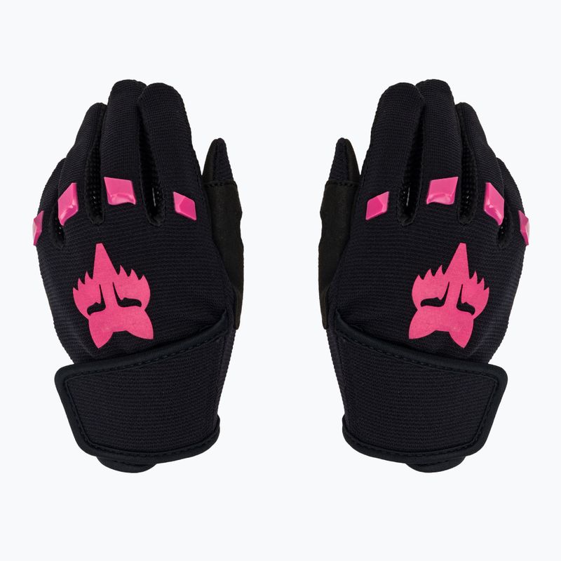 Guanti da ciclismo Fox Racing Kids Dirtpaw Jr nero/rosa 2