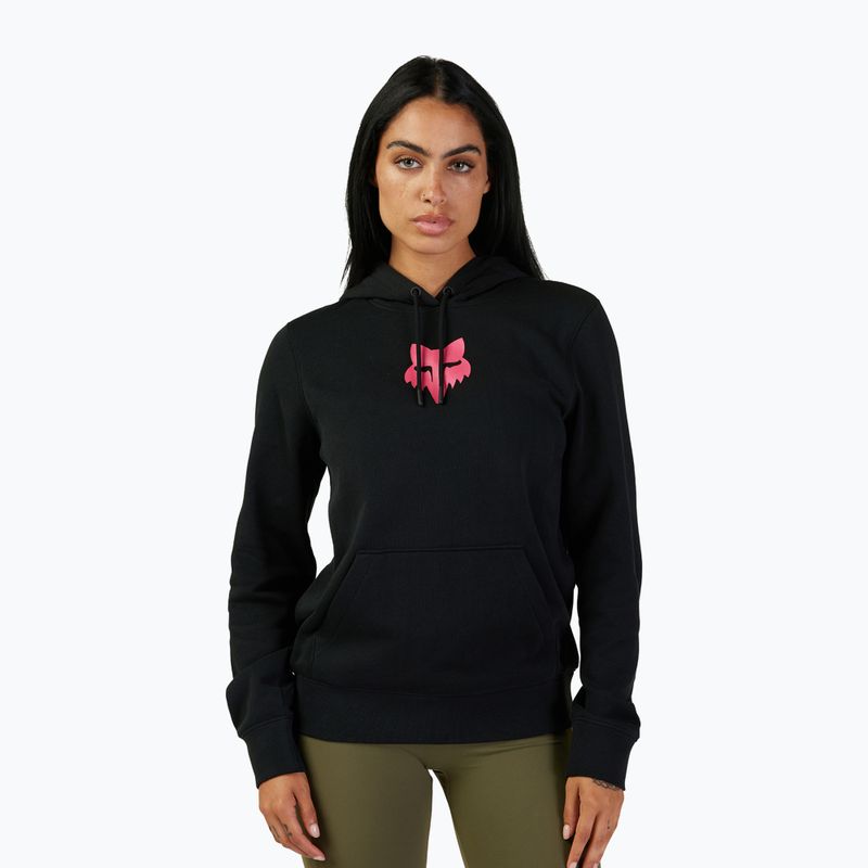 Felpa ciclismo donna Fox Racing Head nero/rosa