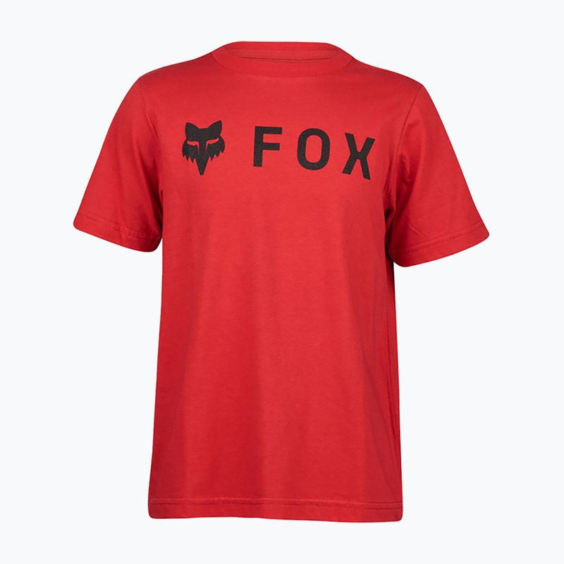 Maglietta Fox Racing Absolute Jr da bambino rosso fuoco