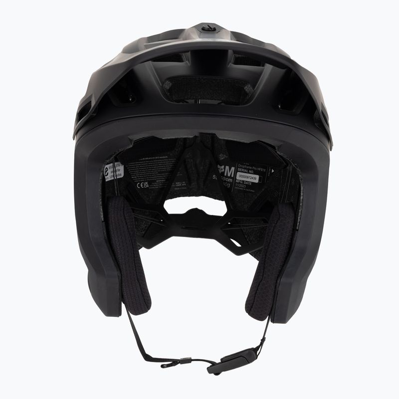 Casco da bicicletta Fox Racing Dropframe Pro nero opaco 2