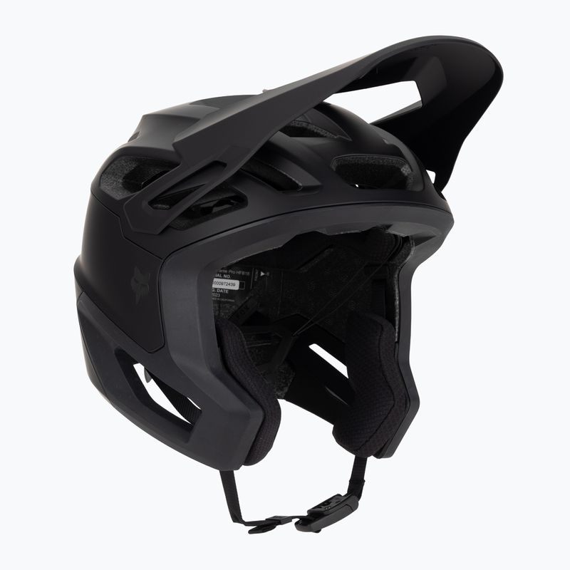 Casco da bicicletta Fox Racing Dropframe Pro nero opaco 8