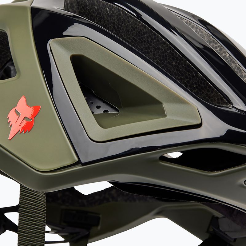 Fox Racing Crossframe Pro Ashr casco da bicicletta verde oliva 12
