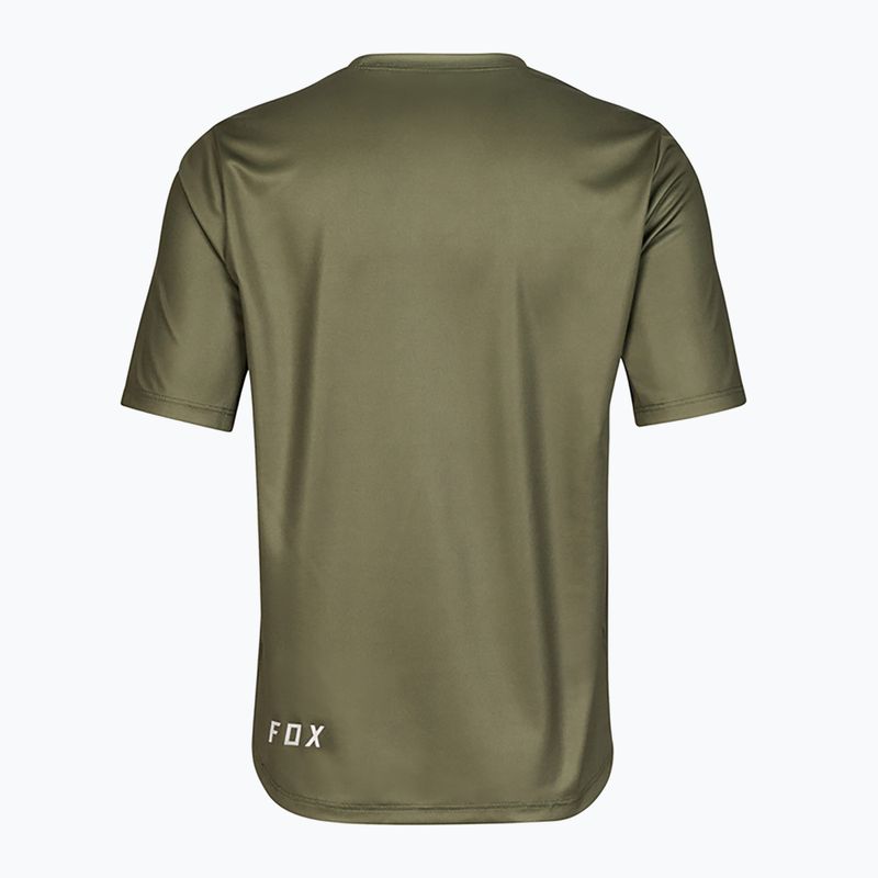 Maglia da ciclismo Fox Racing Ranger verde oliva da bambino 4