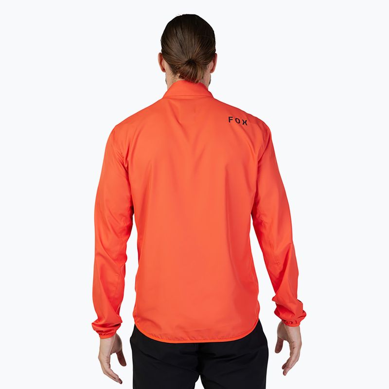 Giacca da ciclismo da uomo Fox Racing Ranger Wind arancione fiamma 2