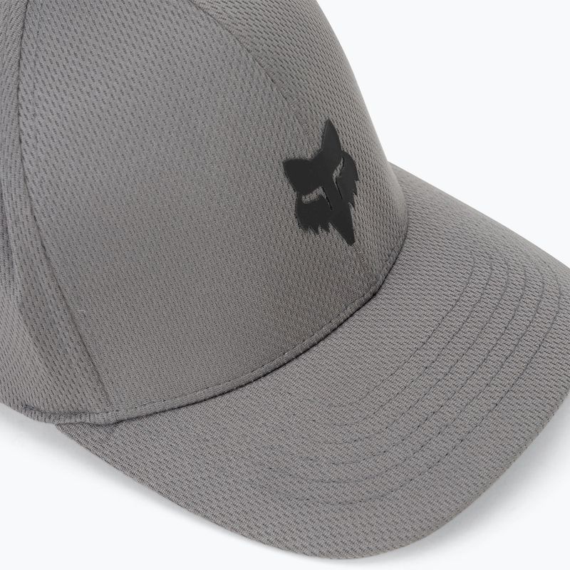 Cappello Fox Racing Fox Head Tech Flexfit da uomo grigio acciaio 3
