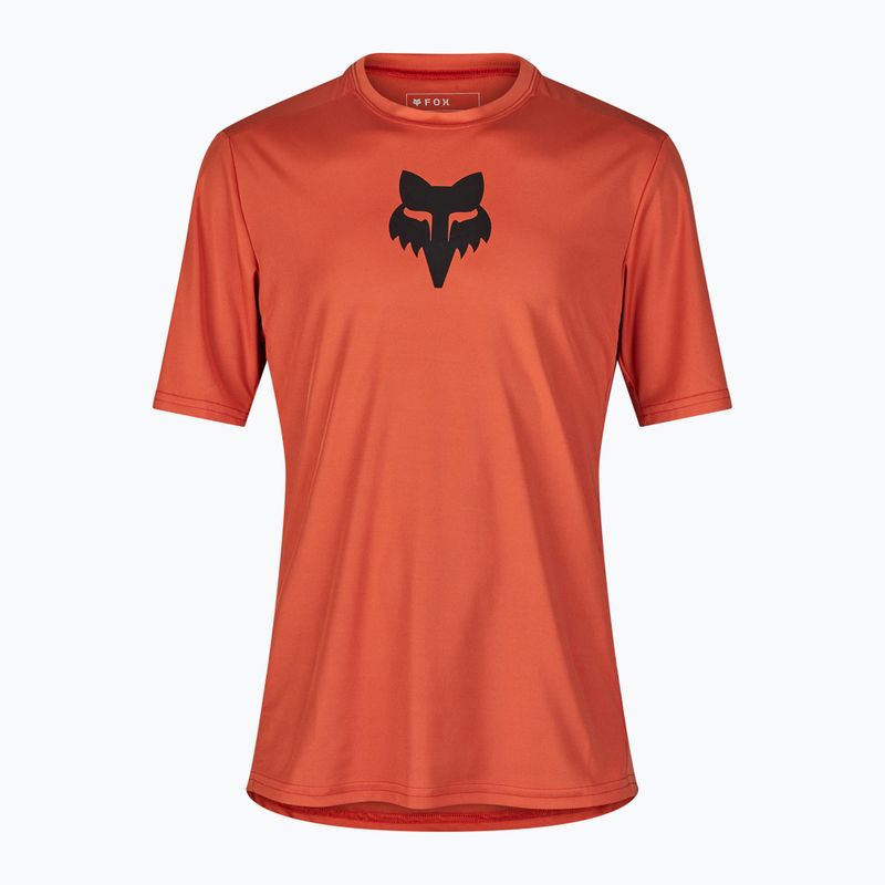 Maglia ciclismo uomo Fox Racing Ranger Lab Head arancione atomico 3