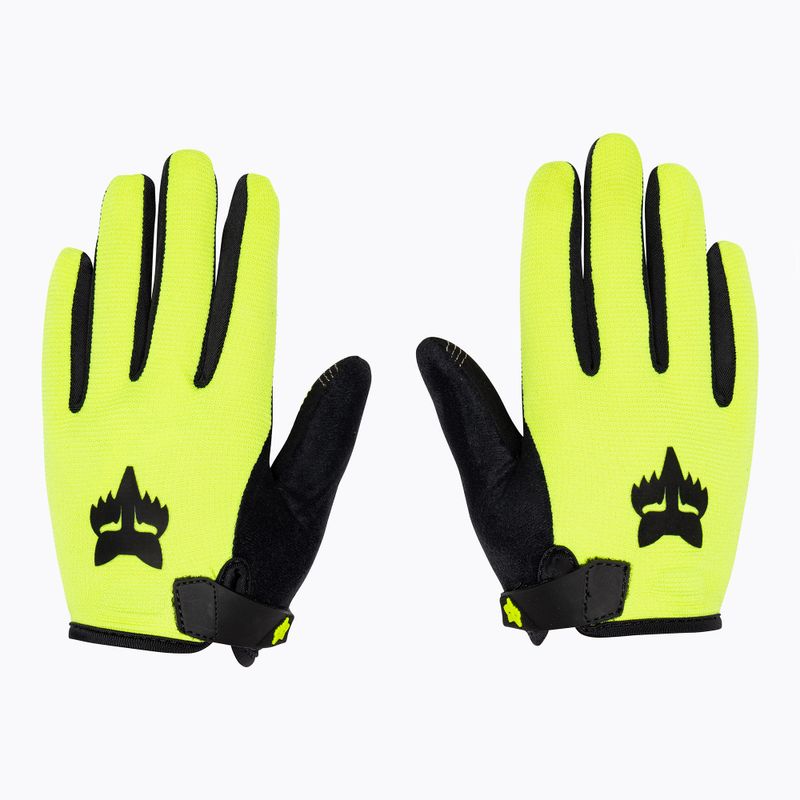 Guanti da ciclismo per bambini Fox Racing Ranger Jr giallo fluorescente 3