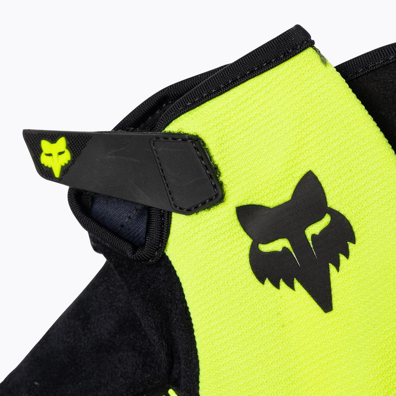 Guanti da ciclismo per bambini Fox Racing Ranger Jr giallo fluorescente 4