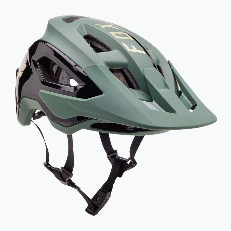 Fox Racing Speedframe Pro Blocked casco da bici verde cacciatore