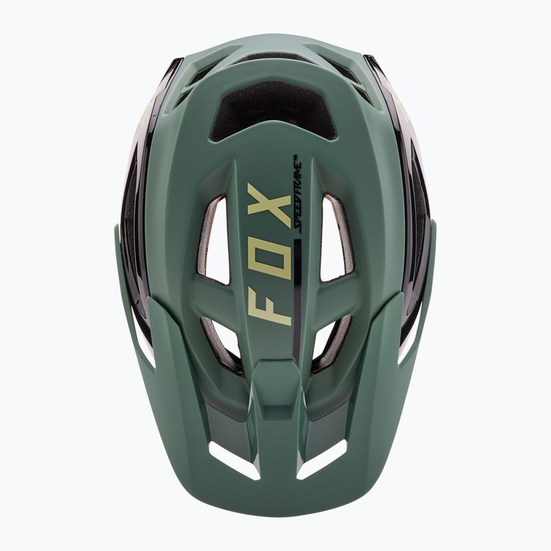 Fox Racing Speedframe Pro Blocked casco da bici verde cacciatore 4