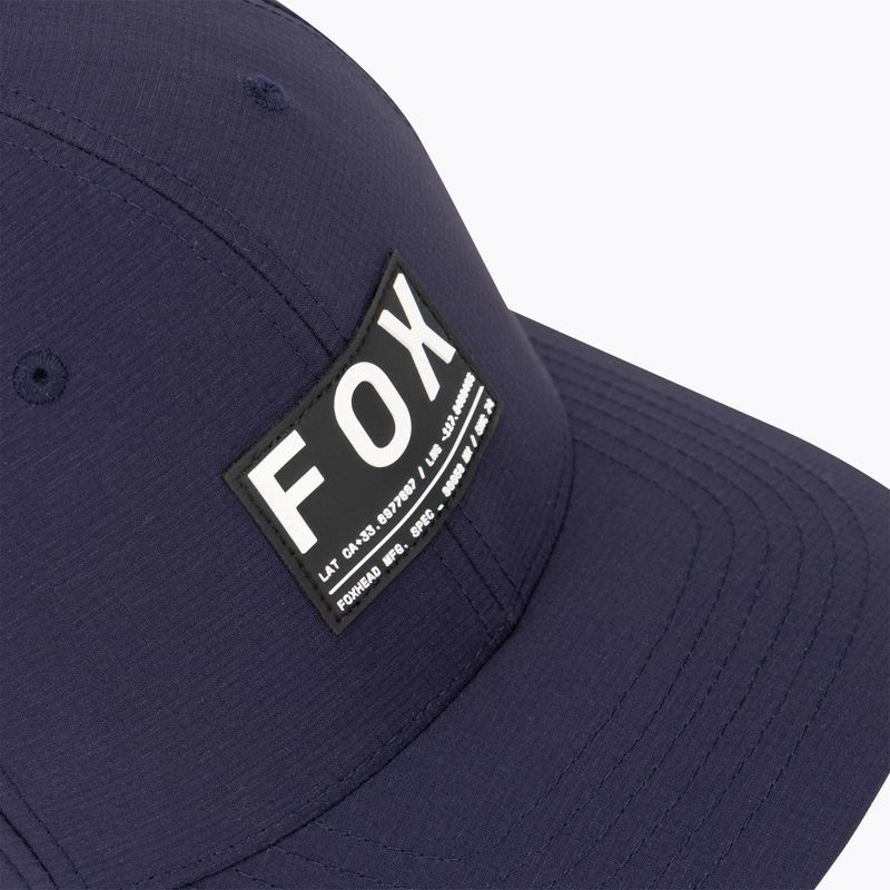 Cappello da baseball Fox Racing Non Stop Tech Flexfit da uomo mezzanotte 3
