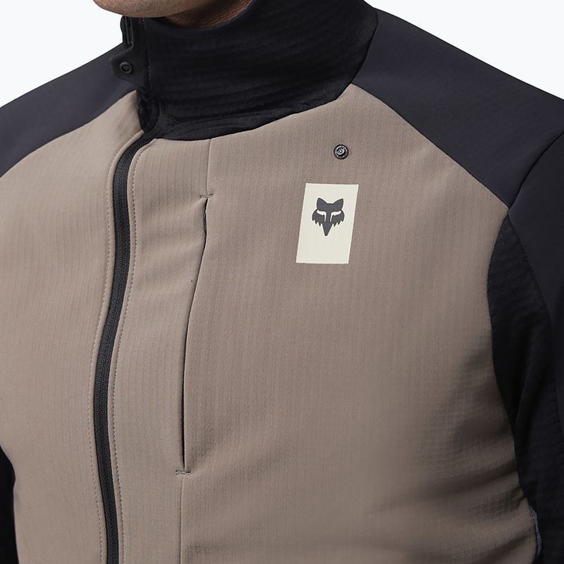Felpa ciclismo uomo Fox Racing Defend Thermal Hoodie ash 3