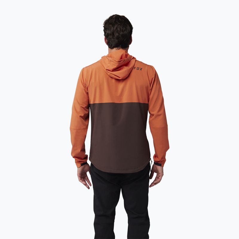 Giacca da ciclismo da uomo Fox Racing Ranger Wind Pullover arancione atomico 2