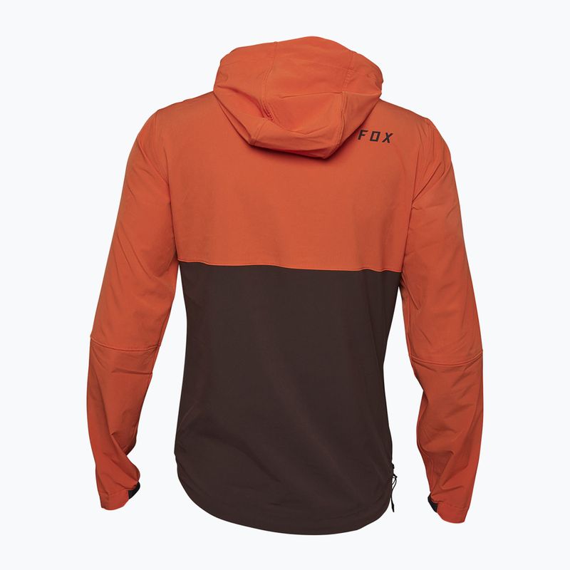 Giacca da ciclismo da uomo Fox Racing Ranger Wind Pullover arancione atomico 5