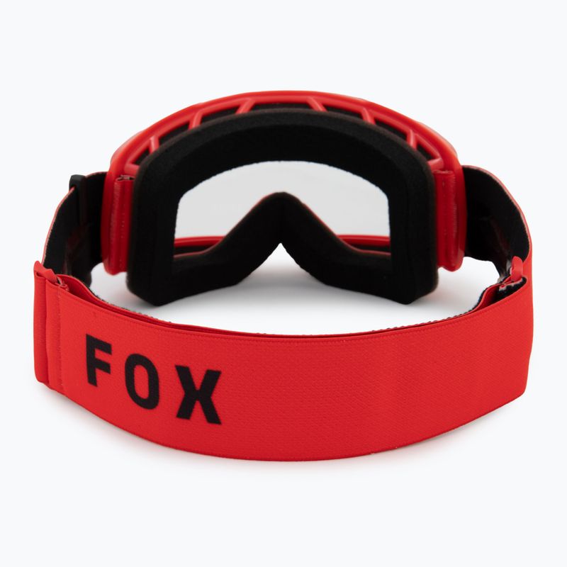 Occhiali da ciclismo per bambini Fox Racing Main Core Jr rosso fluorescente/chiaro 3