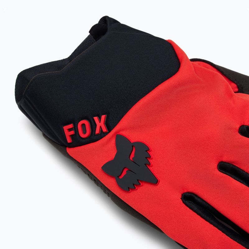 Guanti da ciclismo da uomo Fox Racing Defend Wind Offroad rosso fluo 4