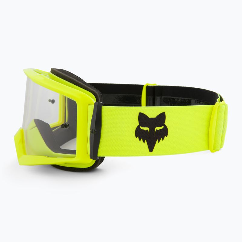 Occhiali da ciclismo Fox Racing Main Core giallo fluorescente/chiaro 4