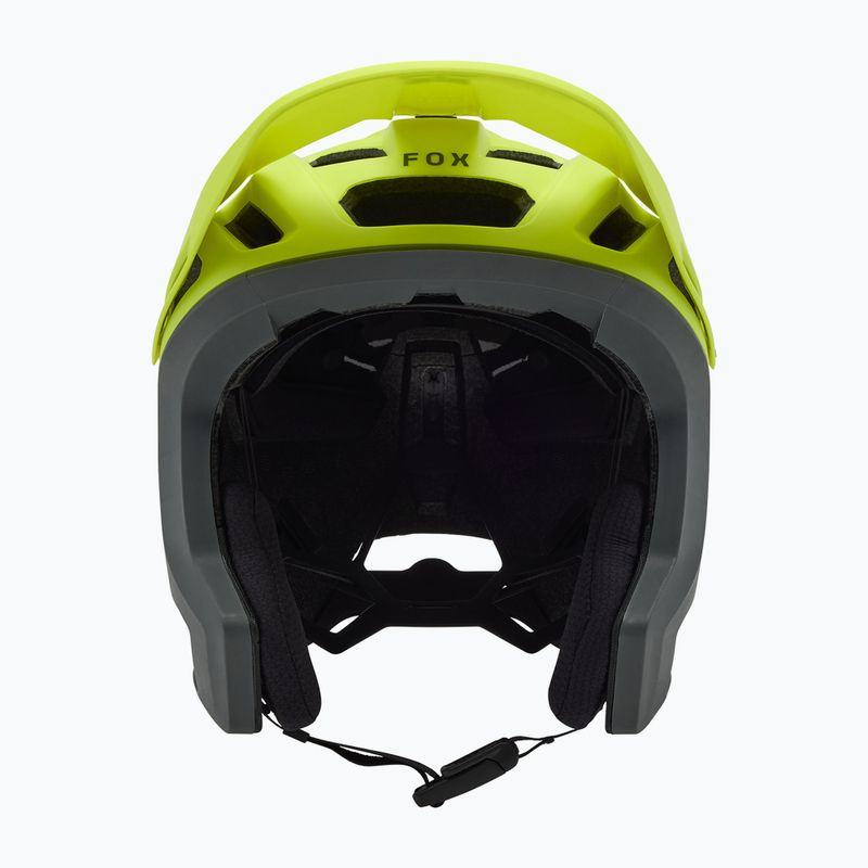 Fox Racing Dropframe Pro Runn casco da bici giallo fluorescente 3